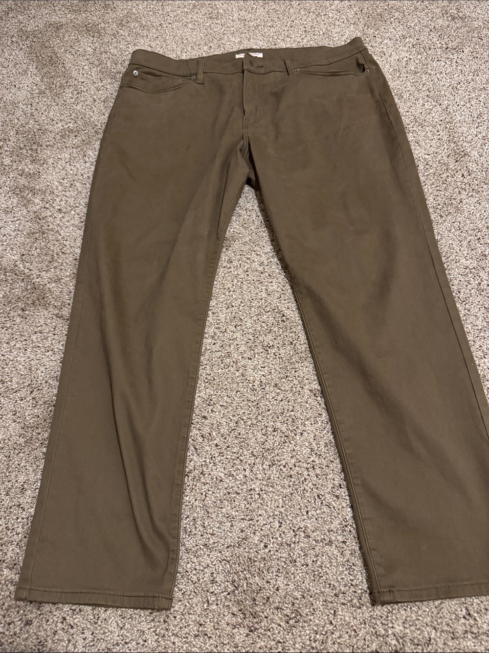Lucky Brand Men’s Olive Green Chinos 121 Slim Fit Pants size 40x30